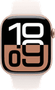 Apple Watch Series 10 46mm Rose Gold Sport Band S/M front