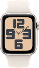Apple Watch SE 2024 40mm Starlight Sportband M/L voorkant