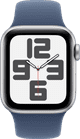 Apple Watch SE 2024 40mm Silver Sport Band S/M front