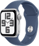 Apple Watch SE 2024 40mm Silver Sport Band S/M Main Image