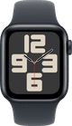 Apple Watch SE 2024 4G 40mm Midnight Sportband S/M voorkant