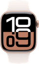 Apple Watch Series 10 42mm Rose Gold Sport Band S/M front