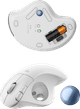 Logitech ERGO M575S Souris Trackball Sans Fil Blanc visuel fournisseur