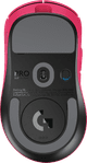 Logitech G PRO X Superlight 2 DEX Lightspeed Souris Gamer Sans Fil Magenta dessous