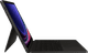 Samsung Galaxy Tab S9/S9 FE/S10 FE Toetsenbord Hoes QWERTY Zwart linkerkant