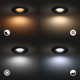 Philips Hue Xamento badkamer inbouwspot White and Color - Zwart - Rond product in gebruik