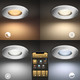Philips Hue Xamento badkamer inbouwspot White and Color - Chroom - Rond 12-pack product in gebruik