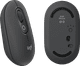 Logitech Pop Draadloze Muis Zwart onderkant