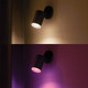 Philips Hue Fugato Mounted Spot Light White and Color - Black - 1-spot product in use