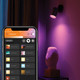 Philips Hue Fugato Mounted Spot Light White and Color - Black - 1-spot product in use