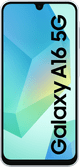 Samsung Galaxy A16 128GB Wit 5G + Samsung Oplader 25W Zwart voorkant