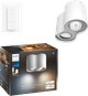 Philips Hue Pillar Mounted Spot Light White Ambiance - White - 2-spot + Dimmer front