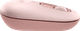Logitech Pop Draadloze Muis Roze linkerkant