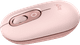 Logitech Pop Draadloze Muis Roze linkerkant