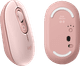 Logitech Pop Draadloze Muis Roze onderkant