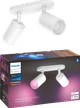 Philips Hue Fugato Opbouwspot White and Color - Wit - 2-spots verpakking