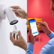 WiZ Smart Spot Light 6-pack - Colored and White Light - GU10 product in use