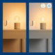 WiZ Globe XL Filament - Warm tot Koelwit Licht - E27 - Transparant product in gebruik