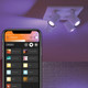 Philips Hue Argenta Spot Monté en Surface White and Color - Blanc - 4 Spots produit à l'usage