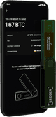 Ledger Nano X Emerald Green product in use