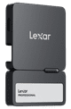 Lexar Go SSD Portable SL400 2 To + Hub côté gauche