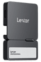Lexar Go Portable SSD SL400 1TB + Hub linkerkant