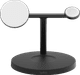 Belkin Boost Charge Pro MagSafe en Qi2 3-in-1 Draadloze Oplader 15W met Standaard Zwart voorkant