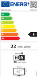 LG UltraGear OLED 32GS95UV-B energielabel