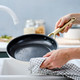 BK Sublime Frying Pan Set 24cm + 28cm Cream product in use