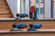 Bosch Professional GSS 18V-13 5,0 Ah GBA Accu (2x) Starterspakket product in gebruik