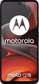 Motorola Moto G15 128GB Gray 4G + Just in Case Tempered Glass Screen Protector front