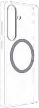 BlueBuilt Qi2 Draadloze Oplader 15W Zwart + S25 Ultra Back Cover met Magneet Transparant rechterkant