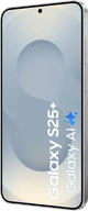 Samsung Galaxy S25 Plus 256GB Zilver 5G + Samsung Oplader 25 Watt Zwart voorkant