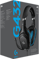 Logitech G432 7.1 Surround Sound Wired Gaming Headset packaging