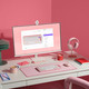 Logitech Pop Icon Combo Keyboard and Mouse Set Pink product in use