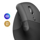 Logitech Lift Verticale Ergonomische Muis Zwart visual leverancier
