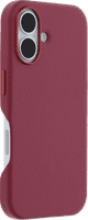 Otterbox Symmetry Apple iPhone 16 Back Cover met MagSafe Magneet Leer Rood rechterkant