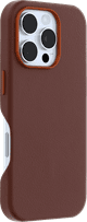OtterBox Symmetry Apple iPhone 16 Pro Back Cover with MagSafe Magnet Leather Brown right side