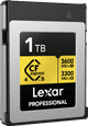 Lexar Professional GOLD 4.0 1TB CFexpress Type B vorne