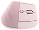 Logitech Lift Verticale Ergonomische Muis Roze rechterkant