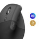 Logitech Lift Verticale Ergonomische Muis Linkshandig Zwart detail