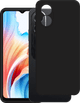 Just in Case Soft Design Oppo A38 4G / A18 4G Back Cover Zwart voorkant