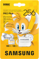 Samsung microSDXC PRO Plus 256GB Sonic the Hedgehog verpackung
