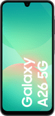 Samsung Galaxy A26 128GB Zwart 5G + Basis Accessoirepakket voorkant