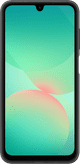 Samsung Galaxy A26 Card Slot Back Cover Zwart voorkant