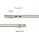 Apple MacBook Air 13 inch (2025) M4 (10 CPU/10 GPU) 16GB/512GB Sterrenlicht QWERTY visual leverancier