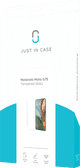 Just In Case Tempered Glass Motorola Moto G75 Screenprotector verpakking