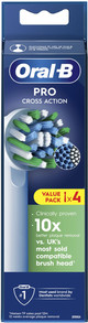 Oral-B Pro Cross Action White (4 units) packaging