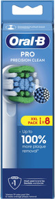 Oral-B Pro Precision Clean Weiß (8 Stück) verpackung