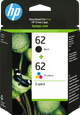 HP 62 Cartridges Combo Pack Main Image